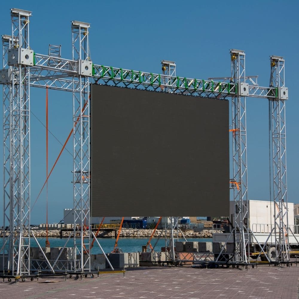 LED screen setup for an event in Avondale, AZ