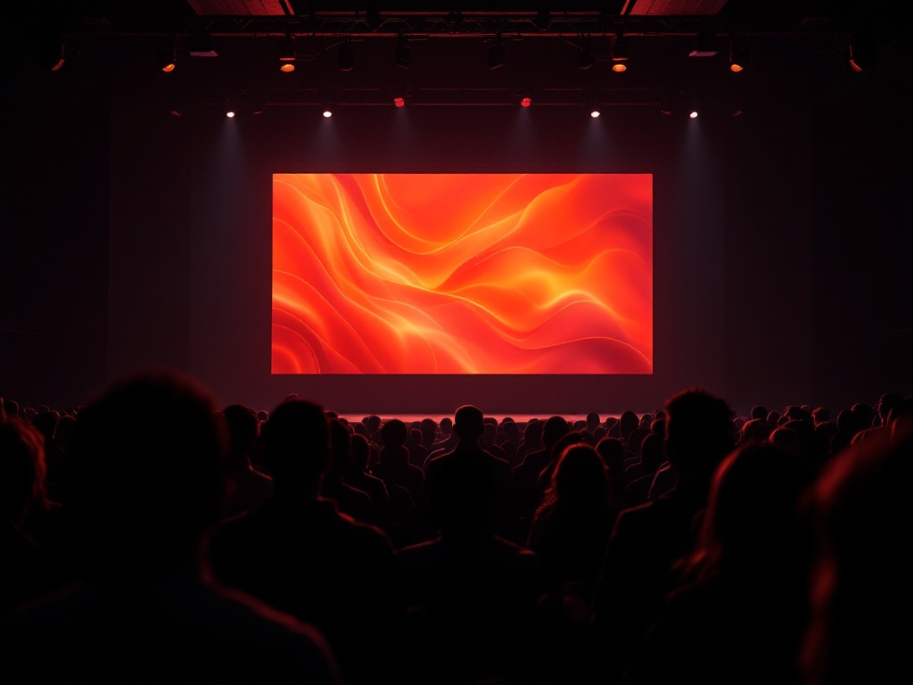 Church LED screen showing worship lyrics in Phoenix