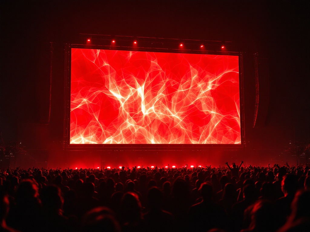 LED stage backdrop at an outdoor concert in Phoenix