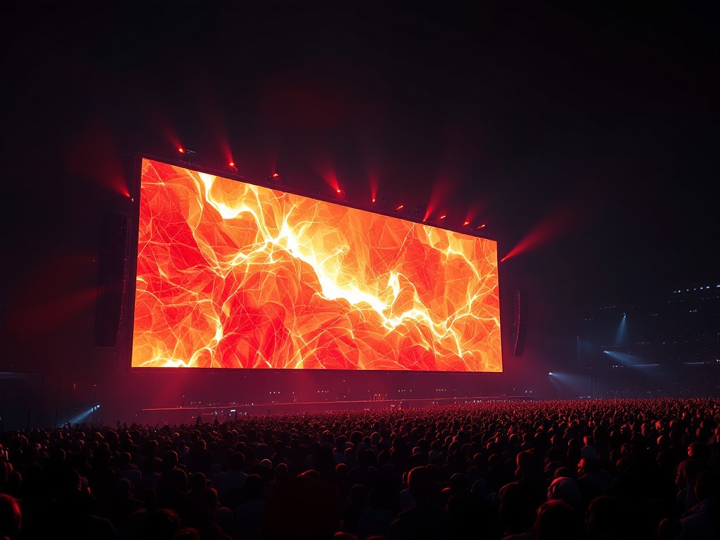 Dream tier LED panels at an outdoor stadium event