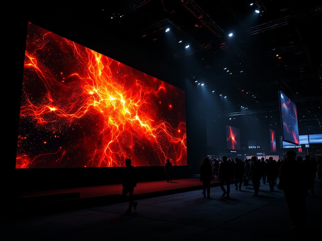 LED video wall at a trade show booth in Phoenix
