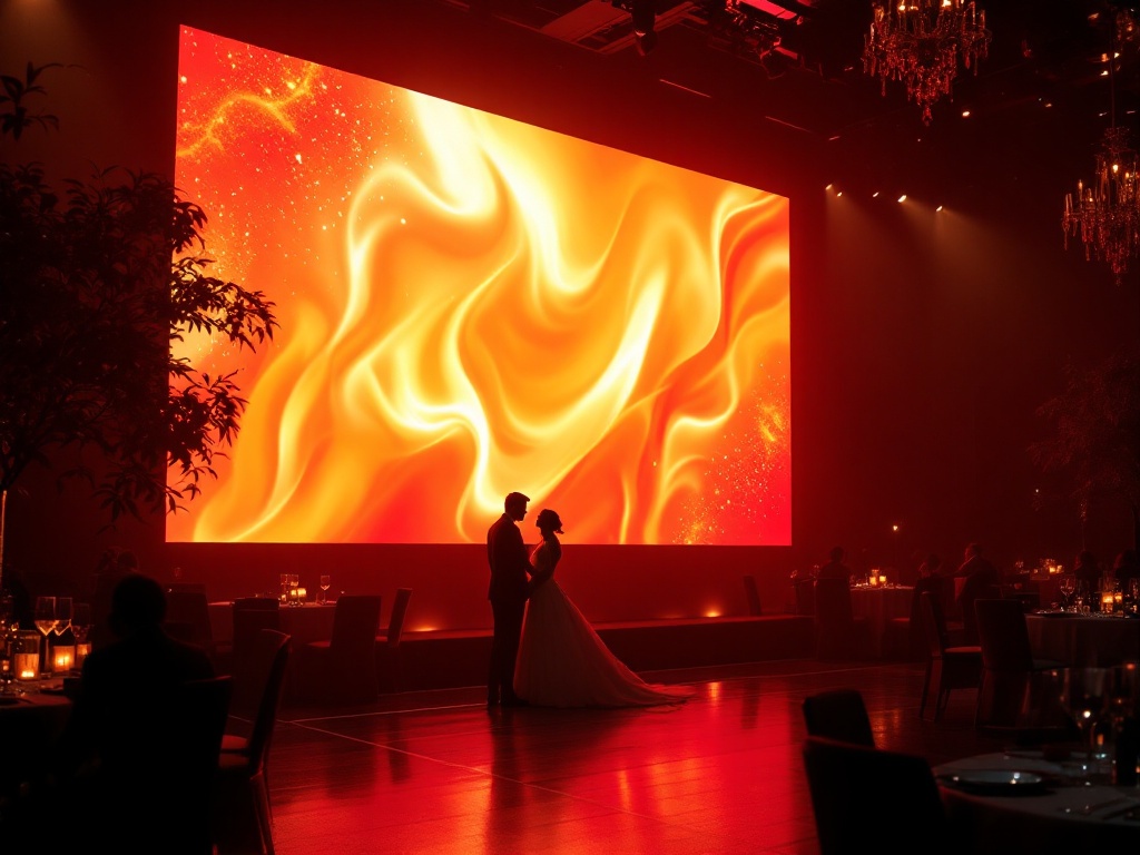LED screen setup for an event in El Mirage, AZ