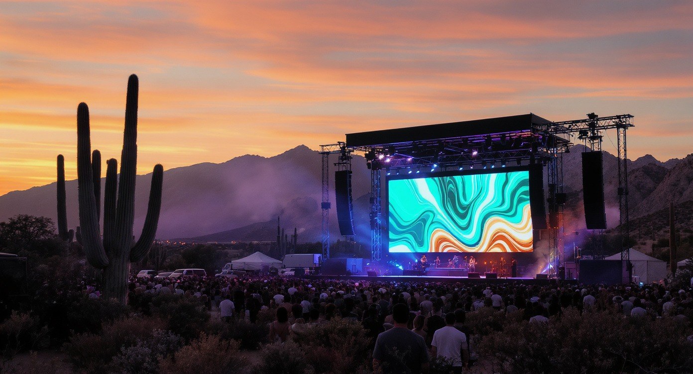 LED video wall at a Phoenix event venue
